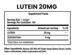 Lutein 20mg with Zeaxanthin 4mg image 2