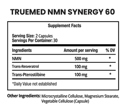 NMN, Trans-Resveratrol & Trans-Pterostilbene Blend 60 Count image 2