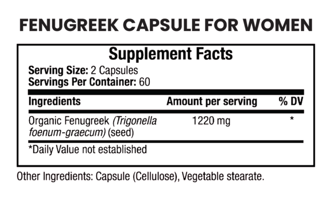 Fenugreek Capsule for Women - Image 2