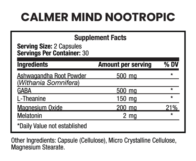 Calmer Mind Nootropic - Image 2