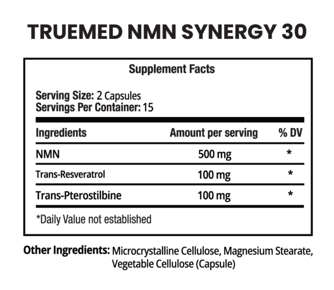Truemed NMN Synergy 60 Count - Image 2