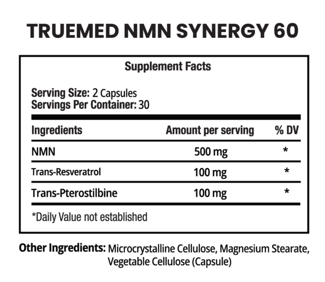 Truemed NMN Synergy 60 Count - Image 3