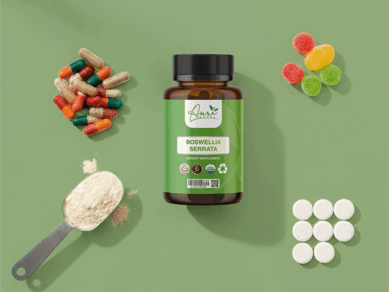 Guide to choosing the best Boswellia supplement format - pros and cons of capsules, tablets, powders, and gummies for health.